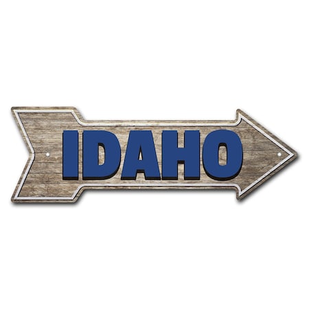 Signmission Idaho Arrow Sign Funny Home Decor 36in Wide P-ARROW12-999804